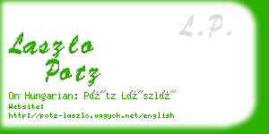 laszlo potz business card